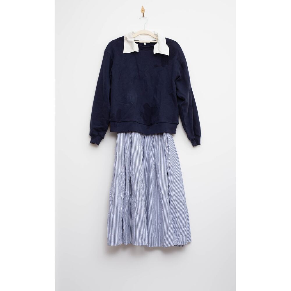 Sea NY x RTR Layered Sweatshirt Midi Dress Size S- Stain - Picture 3 of 7
